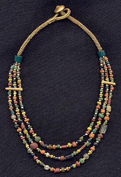 Katie Singer's Jewelry - Thai glass bead necklace